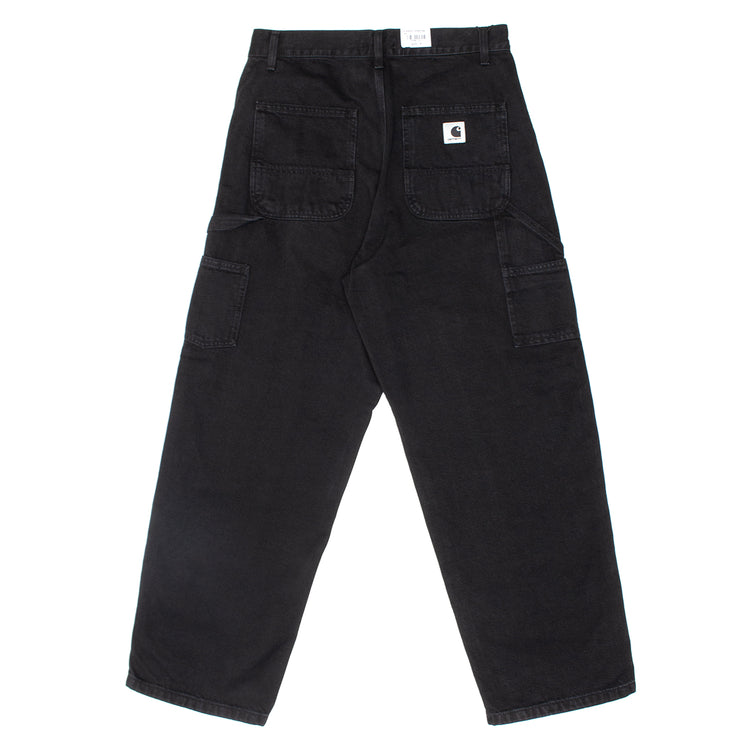 Carhartt WIP - Women's Brandon Double Knee Pant
Style # I034462_89_06
Color : Black (Stone Washed)