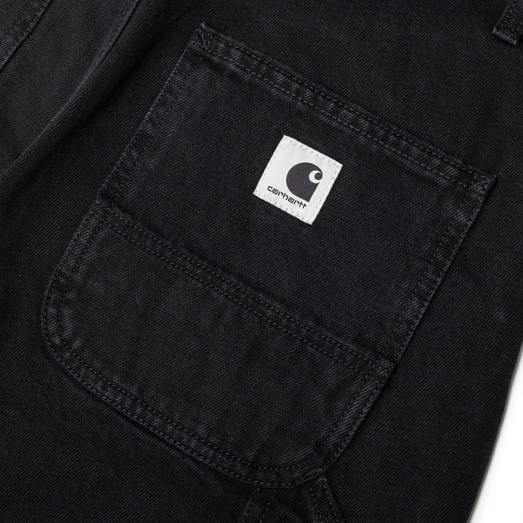 Carhartt WIP - Women's Brandon Double Knee Pant
Style # I034462_89_06
Color : Black (Stone Washed)