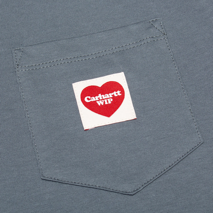 Carhartt WIP - Women's Pocket Heart T-Shirt
Style # I032180_3QJ
Color : Cozy Blue