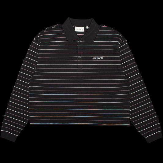 Carhartt WIP - Women's Mabel Stripe Polo
Style # I036354_3O1
Color : Black