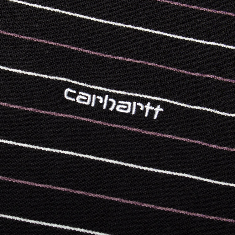 Carhartt WIP - Women's Mabel Stripe Polo
Style # I036354_3O1
Color : Black