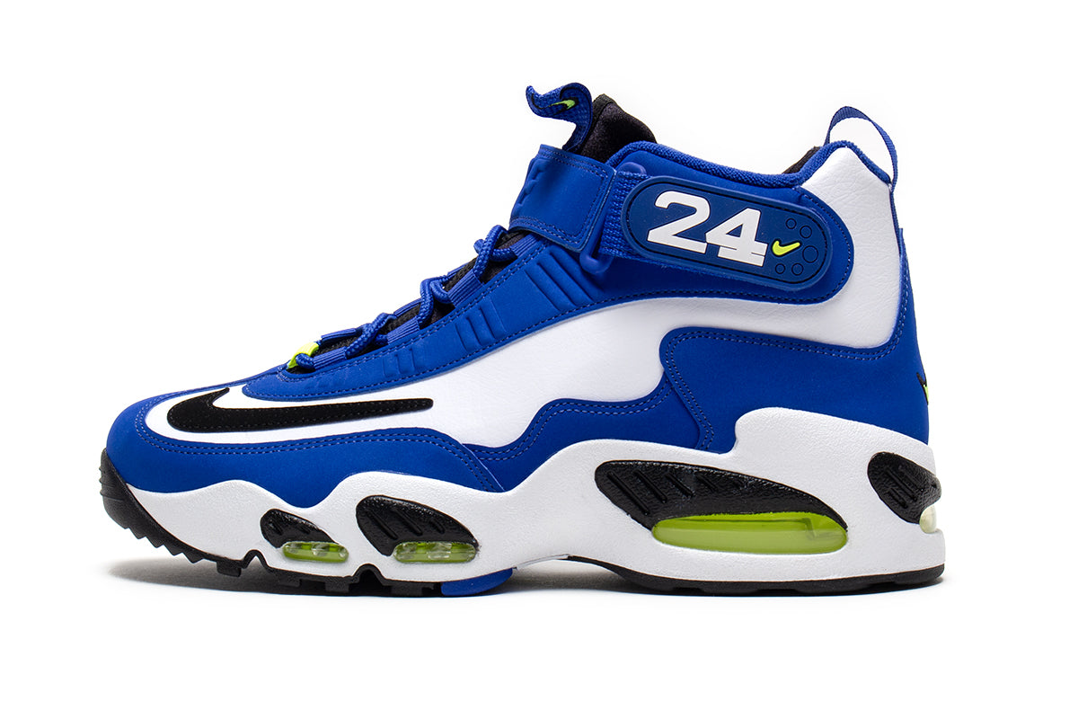 Nike - Air Griffey Max 1
Style # DJ5161-400
Color : Varsity Royal / Black / Volt