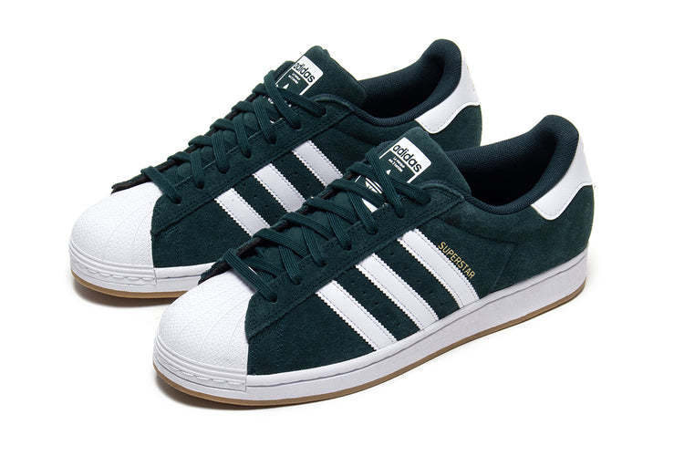 Adidas Skateboarding - Superstar ADV
Style # KI5732
Color : Aurora Ivy / Cloud White / Gold Metallic