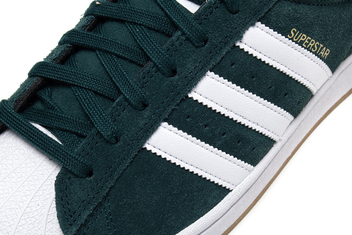 Adidas Skateboarding - Superstar ADV
Style # KI5732
Color : Aurora Ivy / Cloud White / Gold Metallic