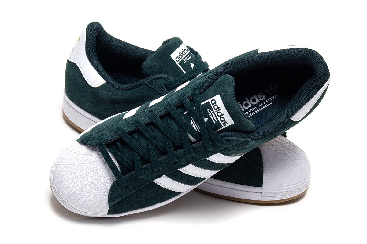 Adidas Skateboarding - Superstar ADV
Style # KI5732
Color : Aurora Ivy / Cloud White / Gold Metallic