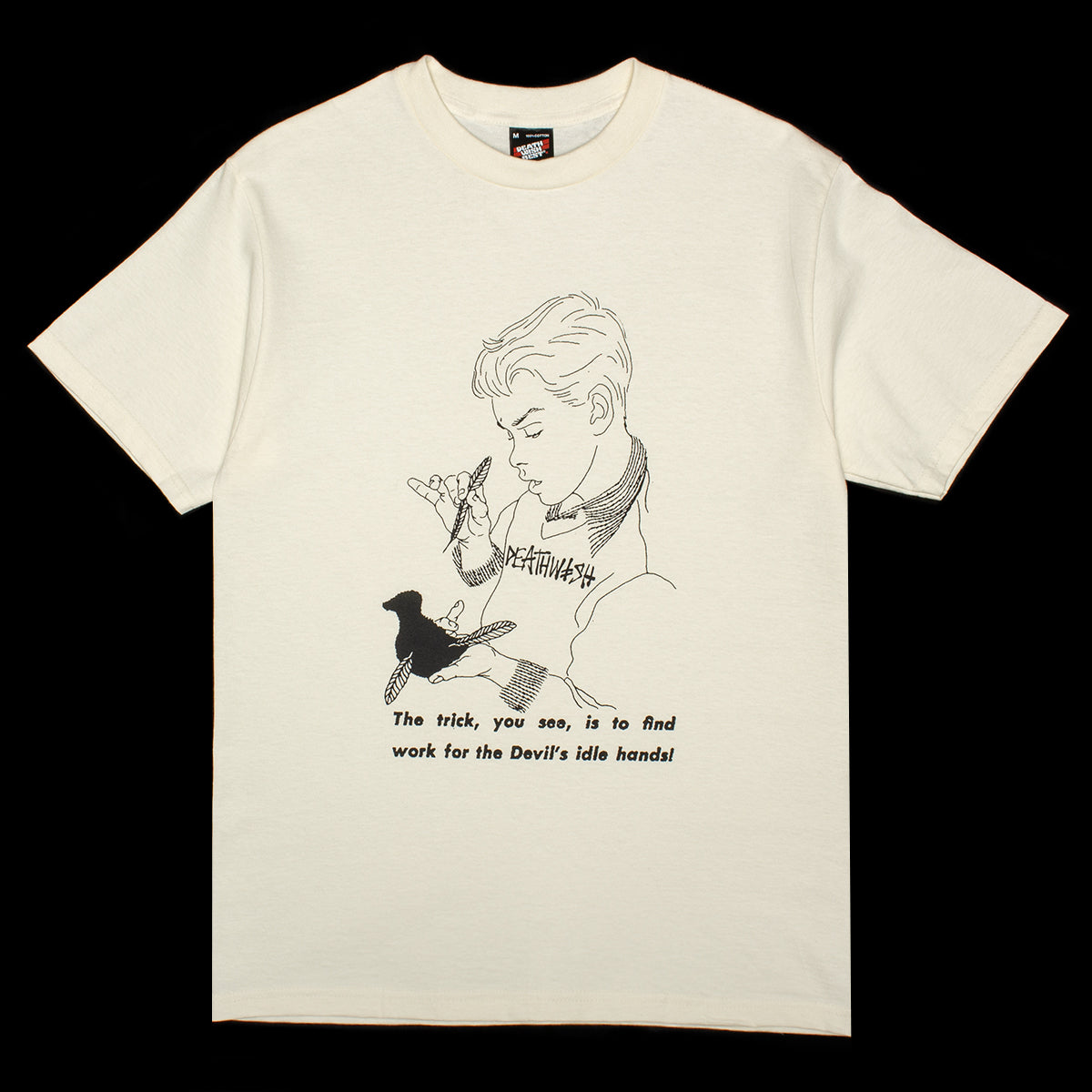xDeathwish - Idle Hands T-Shirt
Color : Cream