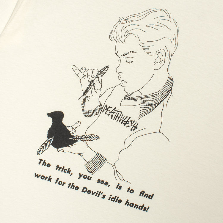 Deathwish - Idle Hands T-Shirt
Color : Cream