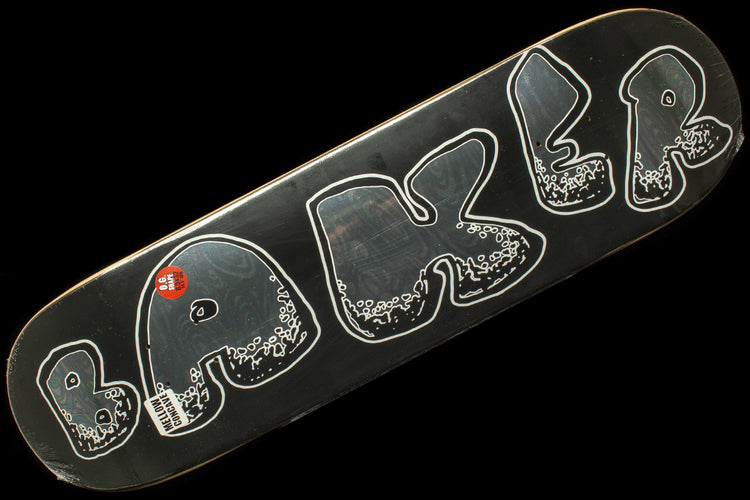 Baker - Oil Slick Deck
Sizes : 8.5"
Wheelbase : 14.5"
Length : 32"
Mellow concave
Casper Brooker pro model