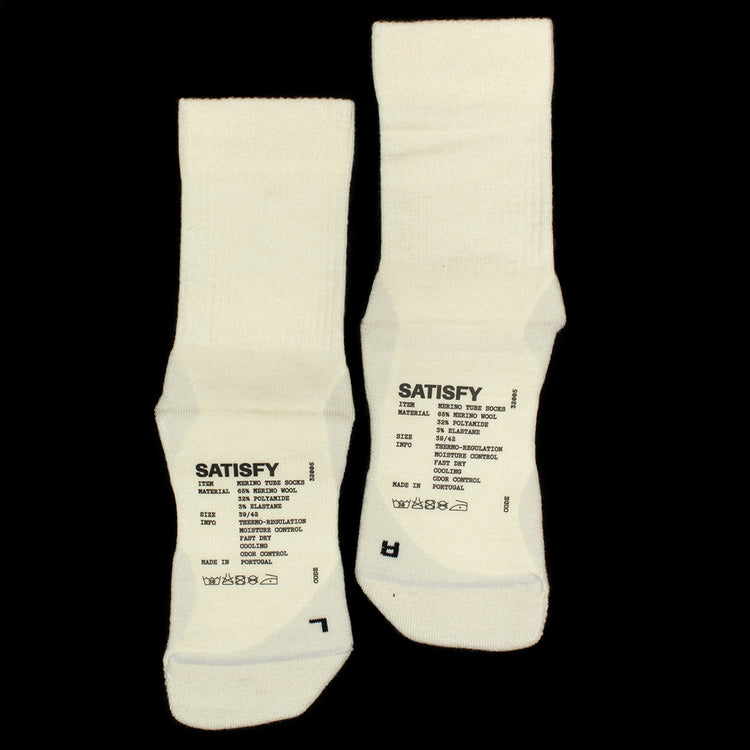 Satisfy - Merino Nylon Tube Sock
Color : Off White