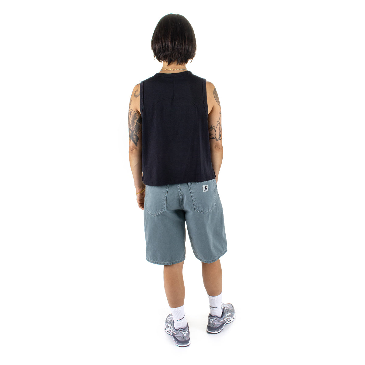 Carhartt WIP - Women's Brandon Short
Style # I034839-2M2
Color : Silver Pine