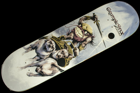 Grimple Stix - Barbarians Deck
Sizes : 8.28"
Length : 31.7"
Wheelbase : 14.12"
Frank Gerwer pro model
