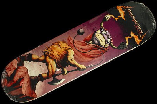 Grimple Stix - Barbarians Deck
Sizes : 8.5"
Length : 31.8"
Wheelbase : 14.25"
Peter Hewitt pro model