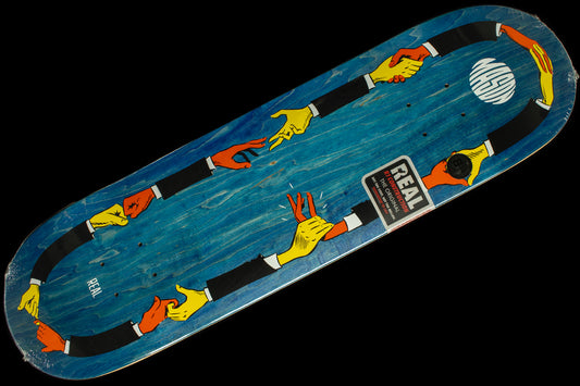 Real - Shakes Deck
Color : Blue
Sizes : 8.38"
Length : 32.25"
Wheelbase : 14.5"

Mason Silva pro model
