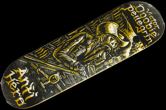 Anti Hero - Absentes Deck
Sizes : 8.75"
Length : 32.62"
Wheelbase : 14.62"
Victor "Doobie" Pellegrin pro model