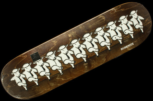 Real - Can-Can Deck
Color : Brown
Sizes : 8.38"
Length : 31.75"
Wheelbase : 14"

True Fit mold
Dennis Busenitz pro model