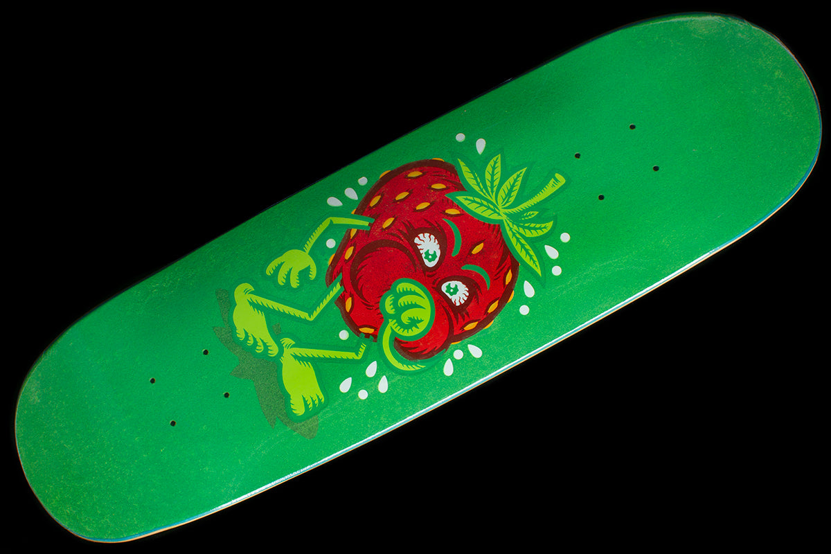 Strawberry Cough Flocked Green Deck 8.875"