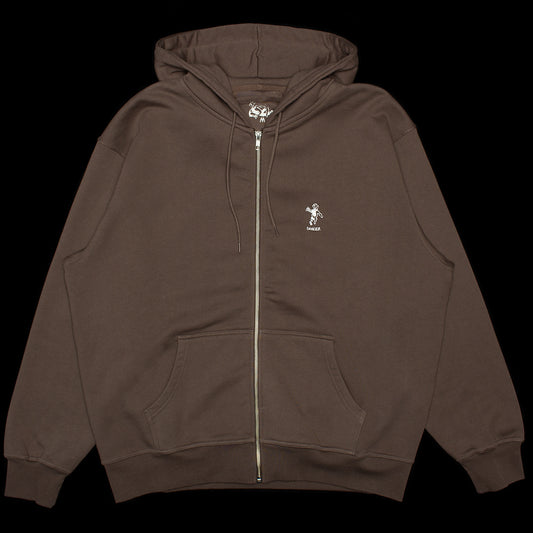 Dancer - OG Logo Zip-Up Hoodie
Color : Brown