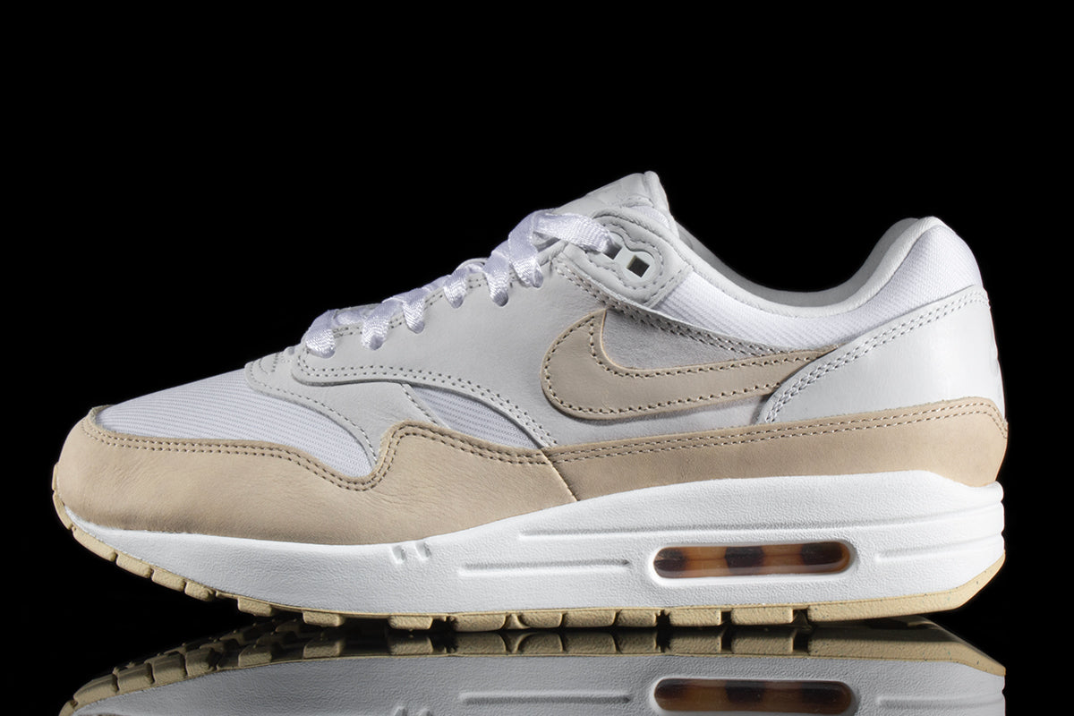 Nike | Women's Air Max 1 Premium 'Sanddrift' Style # FB5060-100 Color : Summit White / Sanddrift