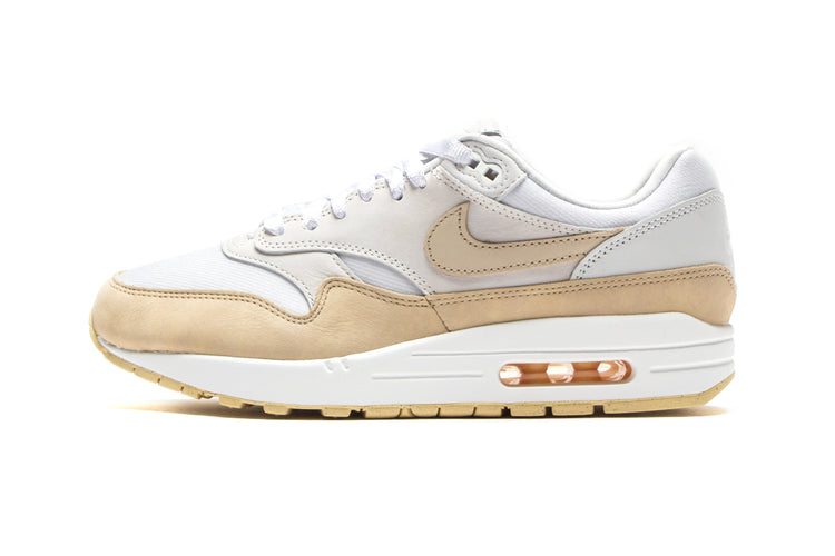 Nike | Women's Air Max 1 Premium 'Sanddrift' Style # FB5060-100 Color : Summit White / Sanddrift