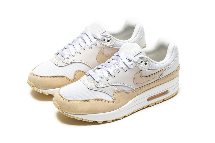 Nike | Women's Air Max 1 Premium 'Sanddrift' Style # FB5060-100 Color : Summit White / Sanddrift