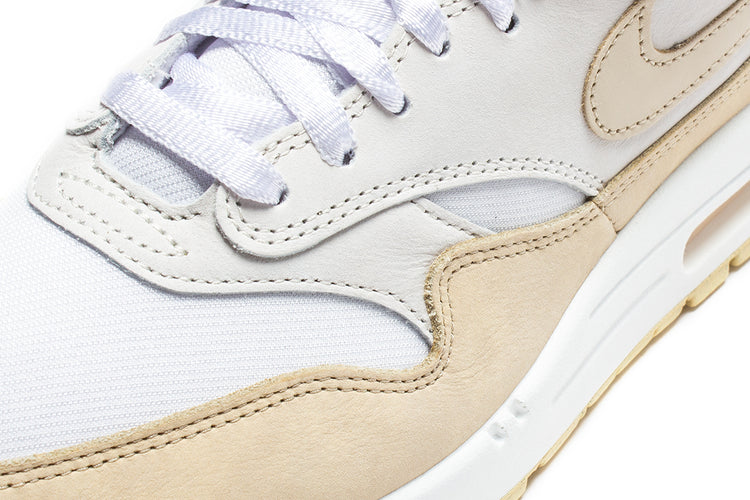 Nike | Women's Air Max 1 Premium 'Sanddrift' Style # FB5060-100 Color : Summit White / Sanddrift