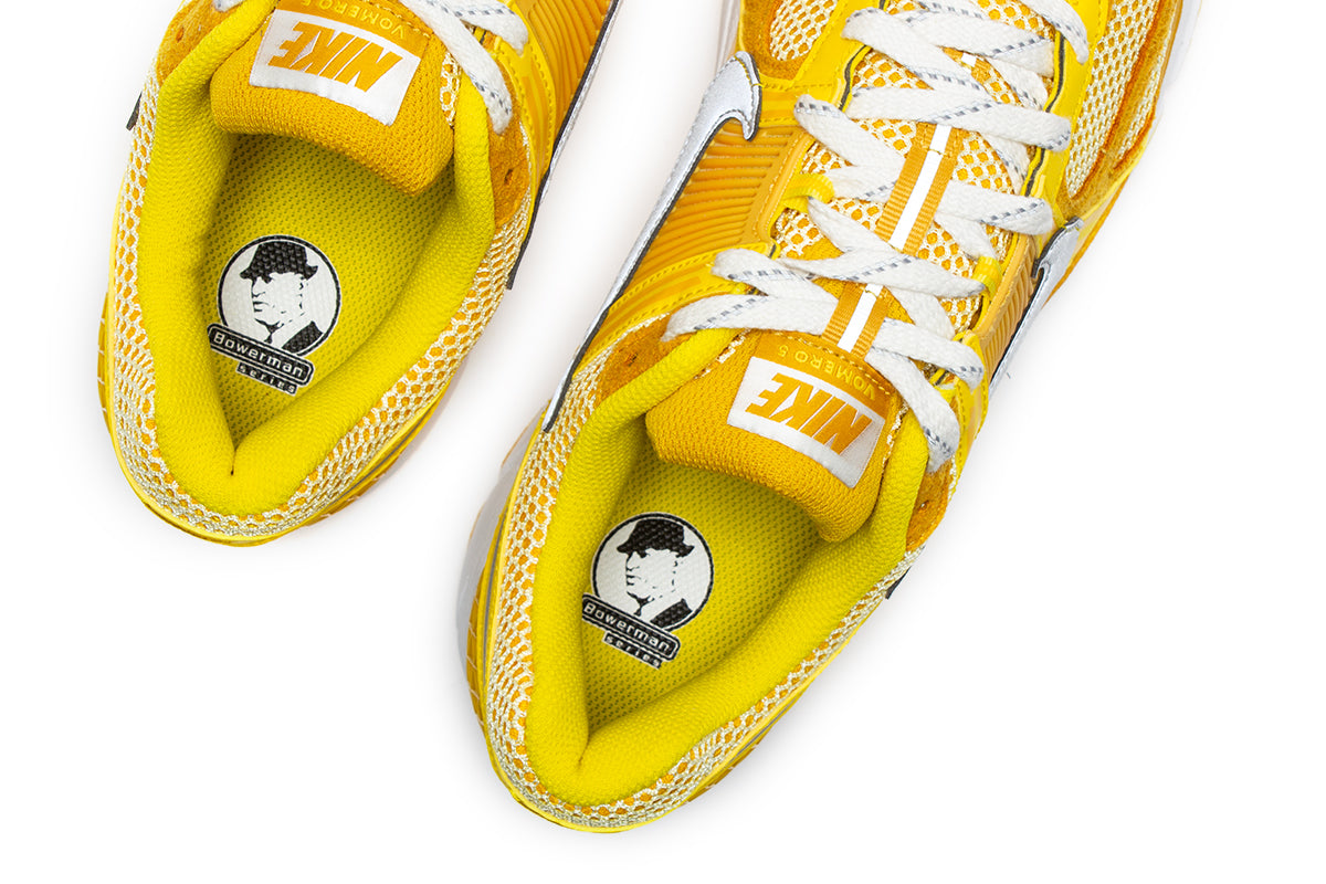 Nike - Zoom Vomero 5
Style # FJ4453-765
Color : Yellow Strike / Metallic Silver
