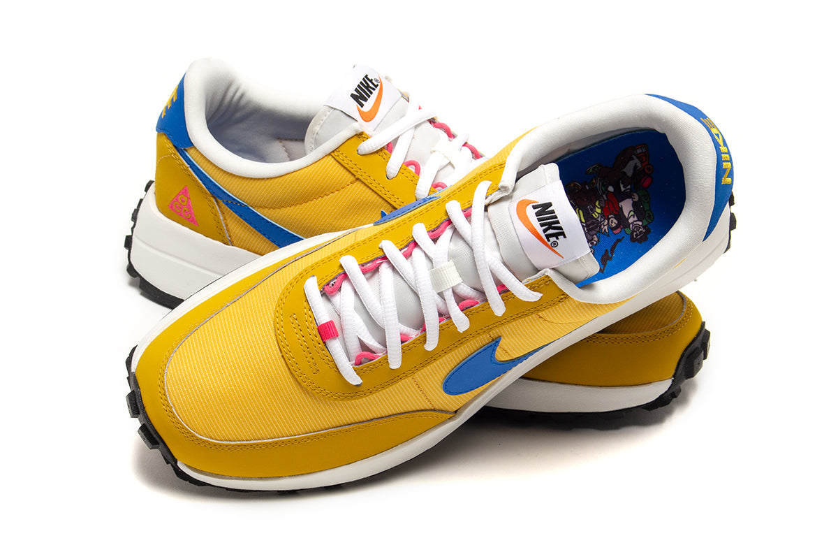 Nike - ACG LDV
Style # IF2857-700
Color : Dark Sulphur / Photo Blue / Sail / White