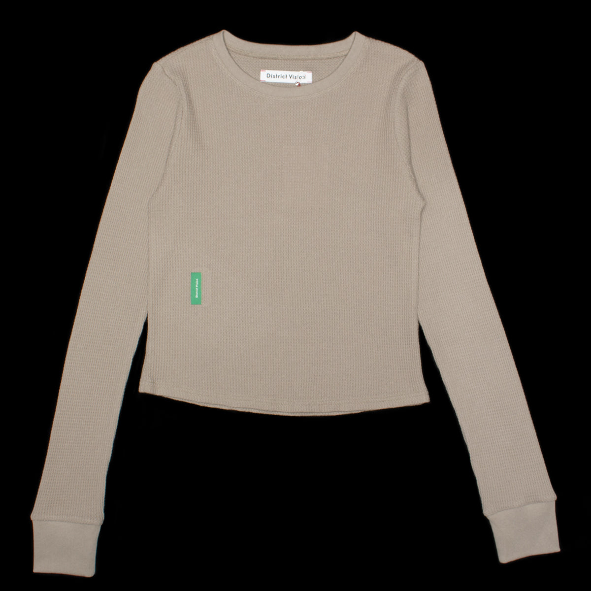 District Vision - Women's Fitted L/S Waffle T-Shirt
Style # DVW0123-B
Color : Stone Grey