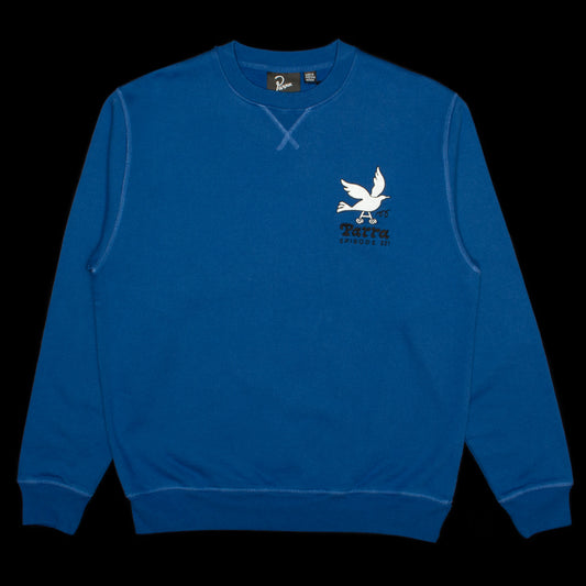 by Parra | Wheel Chested Bird Crewneck Sweatshirt 51320 Blue&nbsp;