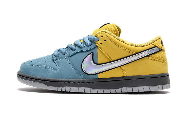 Nike SB - Dunk Low Pro
Style # IR1888-700
Color : Lightning / Wolf Grey / Denim Turquoise