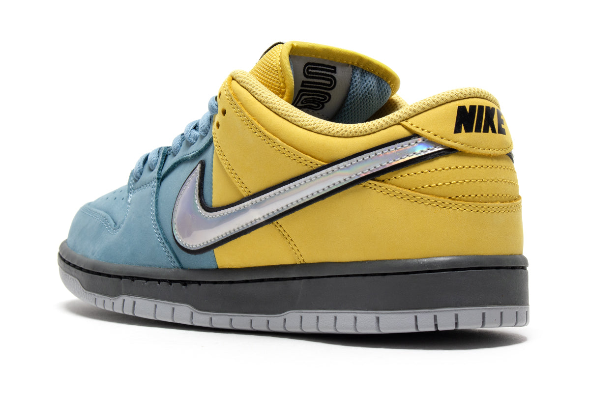 Nike SB - Dunk Low Pro
Style # IR1888-700
Color : Lightning / Wolf Grey / Denim Turquoise