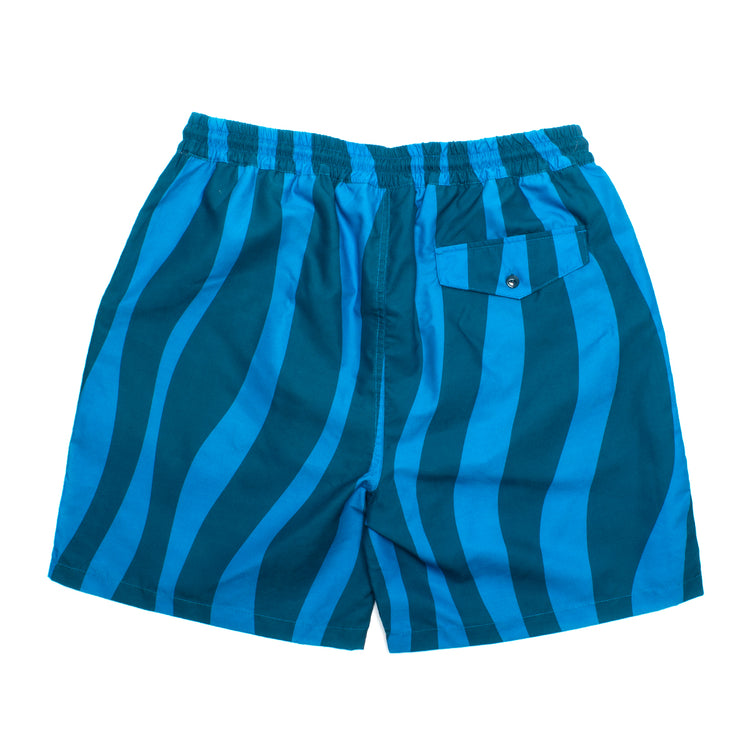 by Parra | Aqua Weed Waves Swim Shorts Style # 49445 Color : Greek Blue