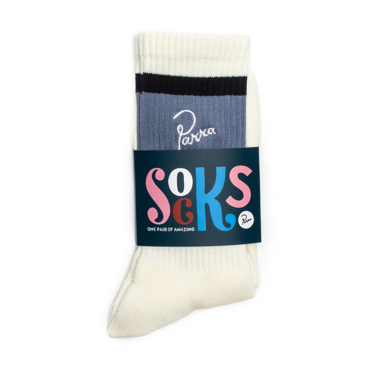 by Parra | Classic Logo Crew Socks Style # 49465 Color : White