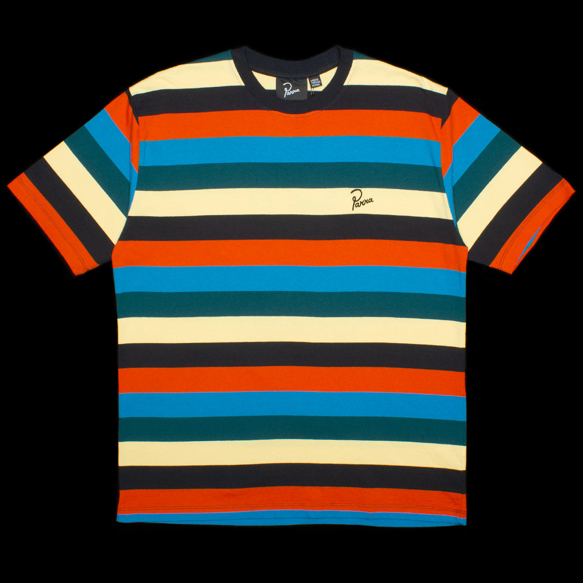 by Parra | Stacked Pets On Stripes T-Shirt Style # 49410 Color : Multi