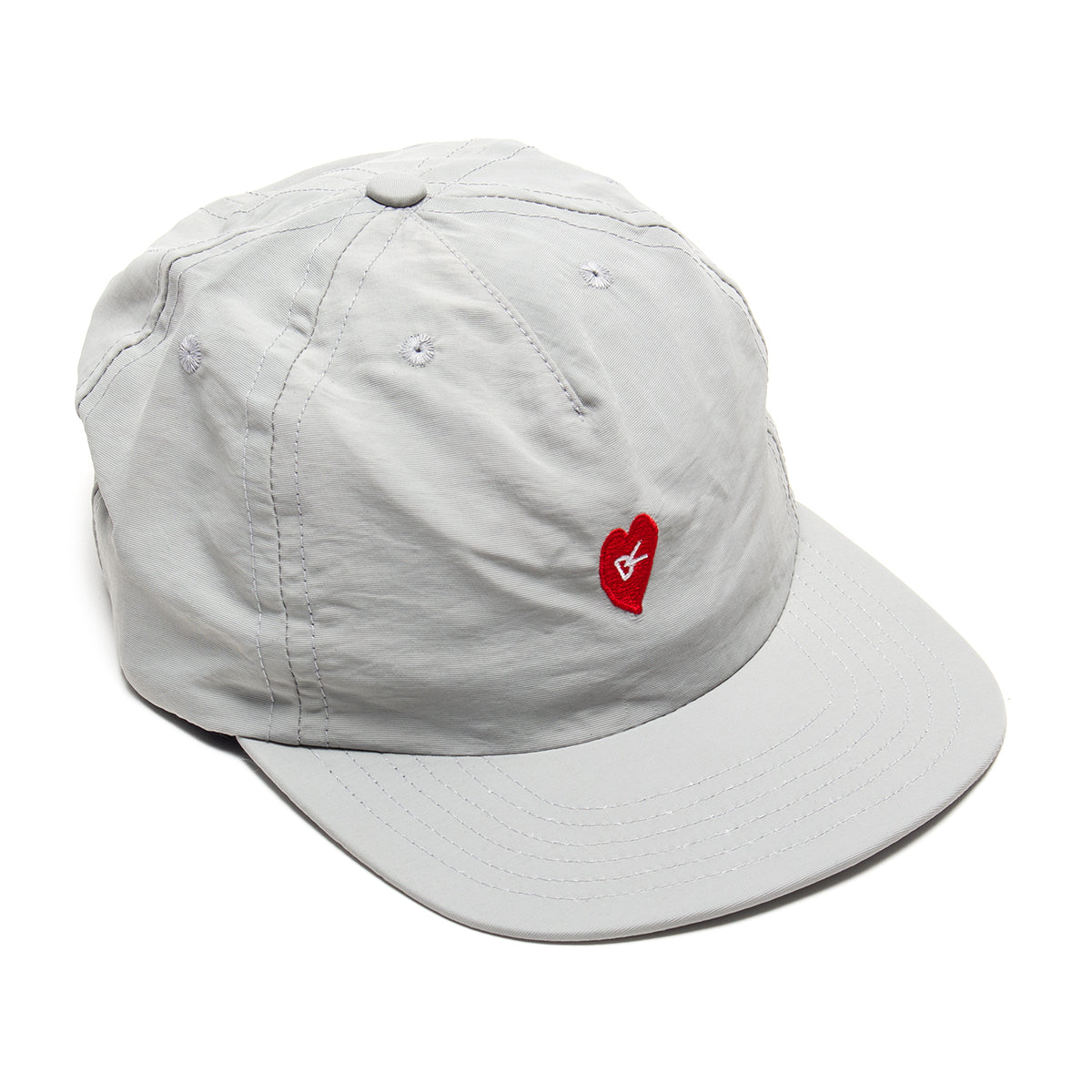 District Vision - 5 Panel Nylon Hat
Style # DVA001-C
Color : Run In Love Grey