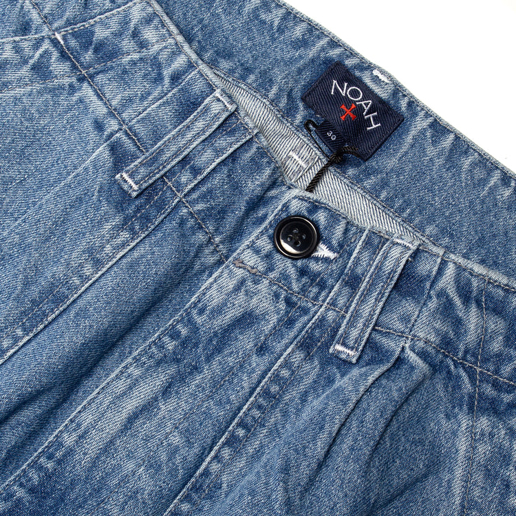 Noah | Denim Pleated Fatigue Pants P100SS24IND Indigo&nbsp;