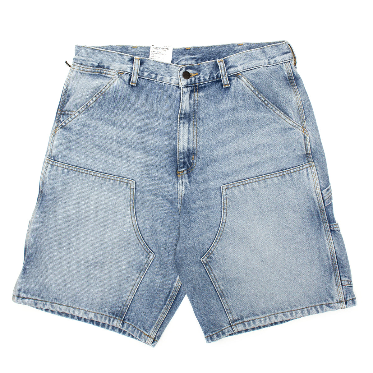 Carhartt WIP - Double Knee Short
Style # I034867-01WU
Color : Blue (Heavy Worn Wash)