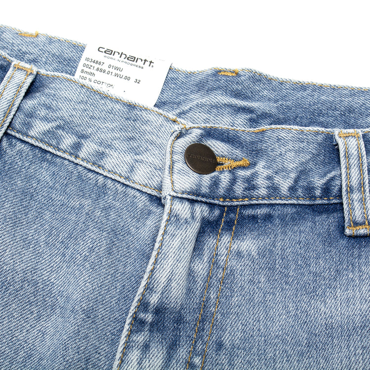 Carhartt WIP - Double Knee Short
Style # I034867-01WU
Color : Blue (Heavy Worn Wash)