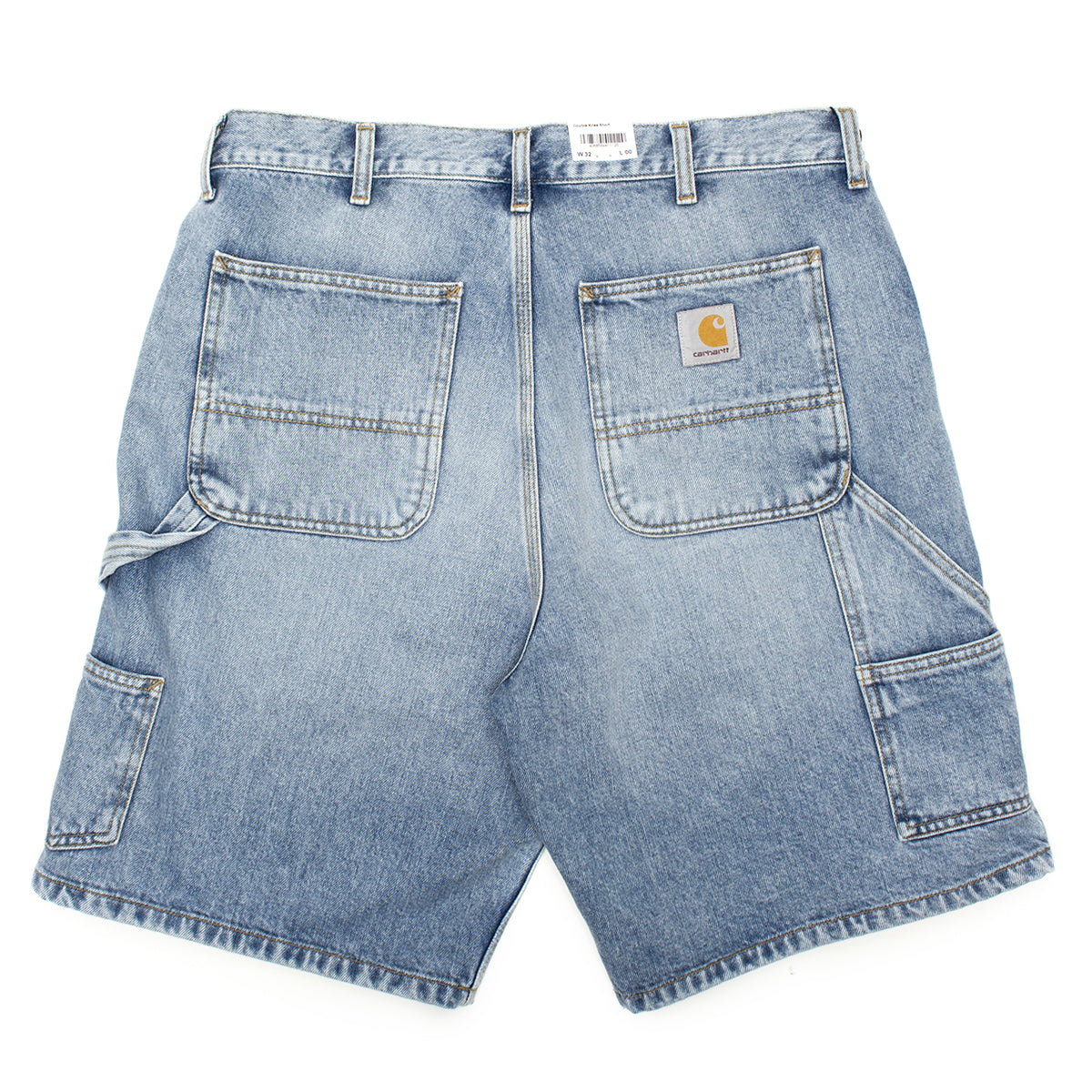 Carhartt WIP - Double Knee Short
Style # I034867-01WU
Color : Blue (Heavy Worn Wash)