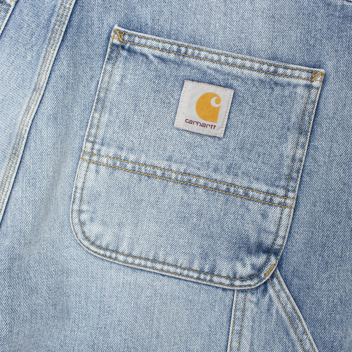 Carhartt WIP - Double Knee Short
Style # I034867-01WU
Color : Blue (Heavy Worn Wash)