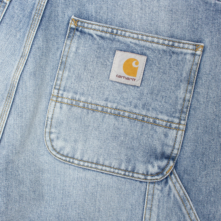 Carhartt WIP - Double Knee Short
Style # I034867-01WU
Color : Blue (Heavy Worn Wash)