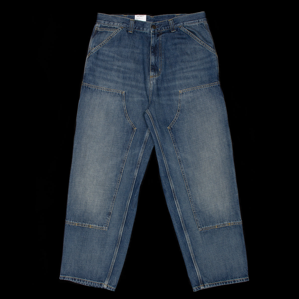 Carhartt WIP - OG Double Knee Pant
Style # I036733-014L
Color : Blue (Worn Used Wash)