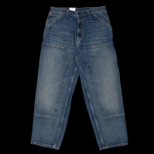 Carhartt WIP - OG Double Knee Pant
Style # I036733-014L
Color : Blue (Worn Used Wash)