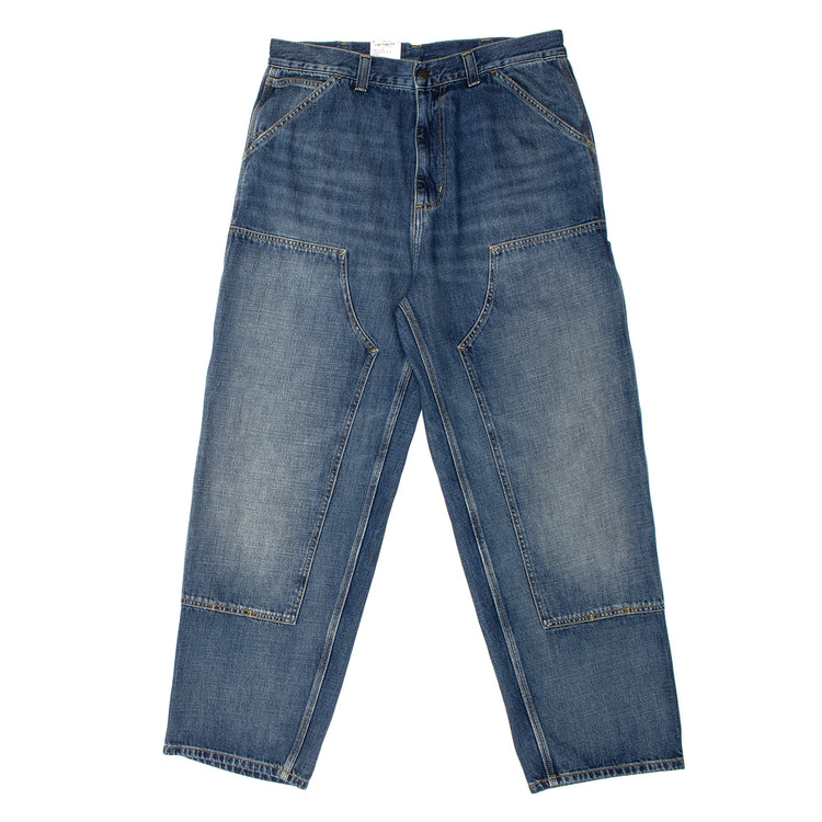 Carhartt WIP - OG Double Knee Pant
Style # I036733-014L
Color : Blue (Worn Used Wash)