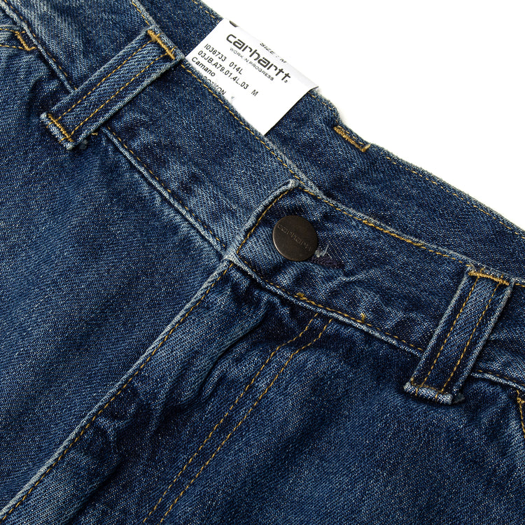 Carhartt WIP - OG Double Knee Pant
Style # I036733-014L
Color : Blue (Worn Used Wash)