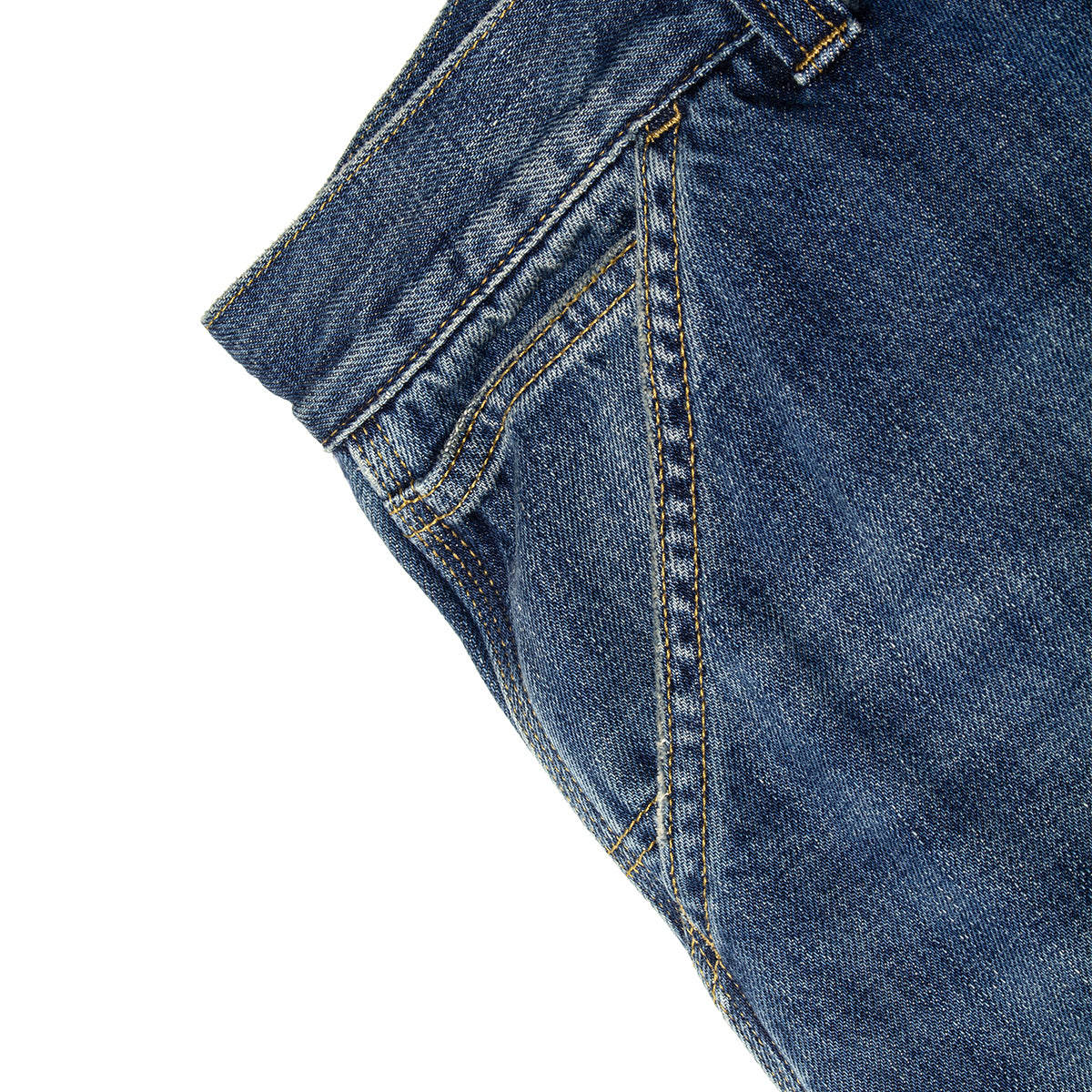 Carhartt WIP - OG Double Knee Pant
Style # I036733-014L
Color : Blue (Worn Used Wash)