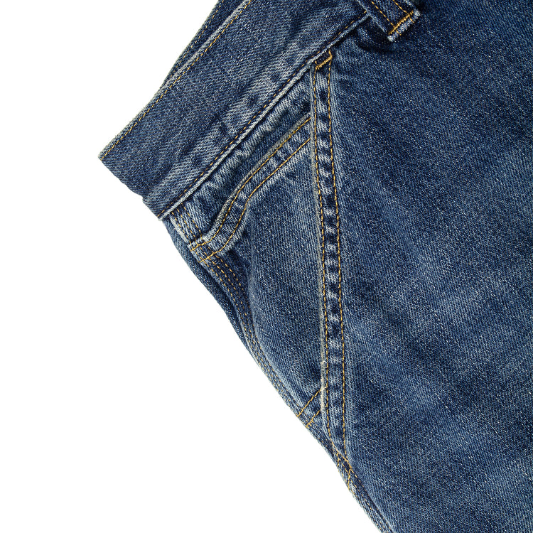 Carhartt WIP - OG Double Knee Pant
Style # I036733-014L
Color : Blue (Worn Used Wash)