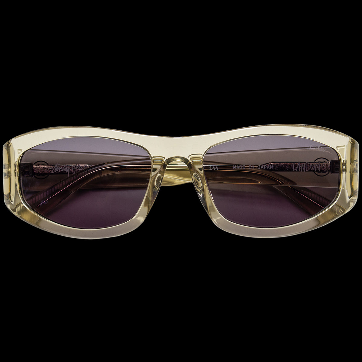 Stussy - Landon Sunglasses
Style # 338380
Color : Champagne / Black Lens