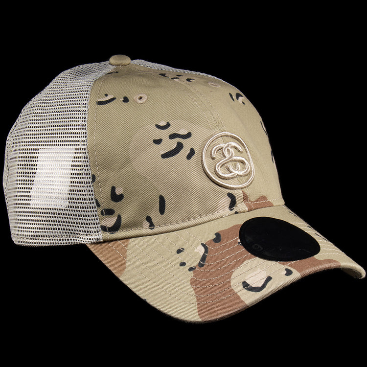Stussy - 9Twenty SS Link Trucker Hat
Style # 1311197
Color : Desert Camo
