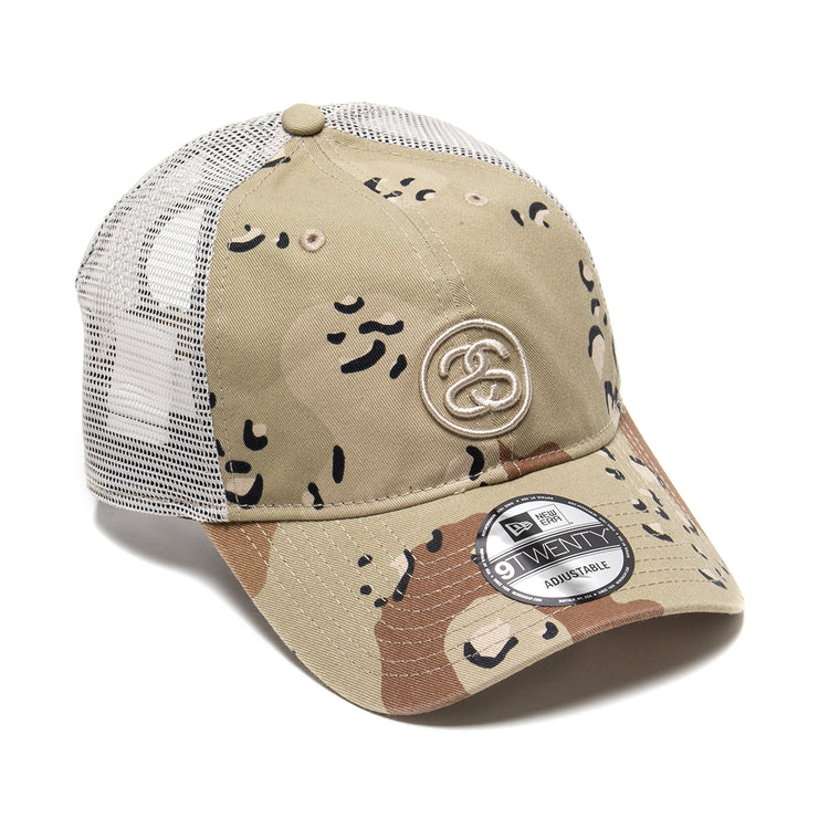 Stussy - 9Twenty SS Link Trucker Hat
Style # 1311197
Color : Desert Camo